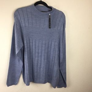 TSR Tricots St Rafael men’s sweater large blue NWT